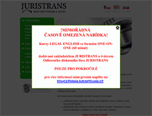 Tablet Screenshot of juristrans.cz